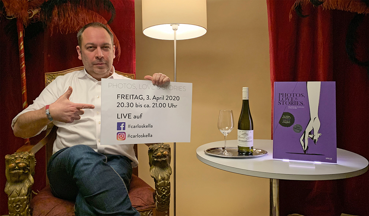 Am Freitag, den 03.04.2020 liest Carlos für Euch von 20:30 - 21:00 Uhr erotische Kurzgeschichten aus seinem Bildband PHOTOS, LOVE & STORIES vor.