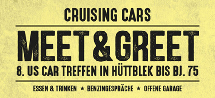 Meet & Greet bei Cruising Cars am 26.05.2022 ab 10:00 Uhr